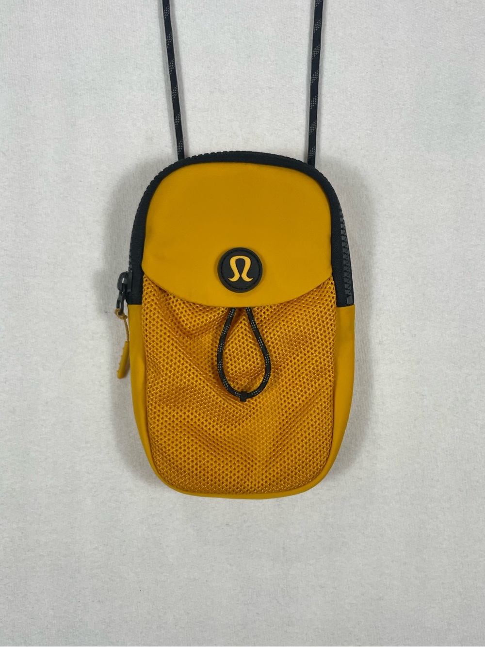 Lululemon Honey Yellow Take it On Crossbody Pouch Small Camera Bag 7.5"x5"